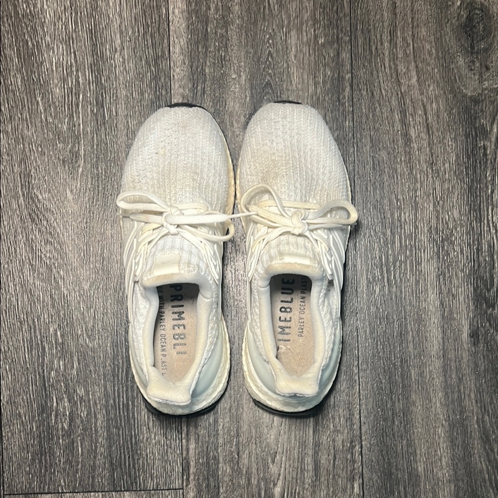 White Primeblue Ultra Boost Sneakers